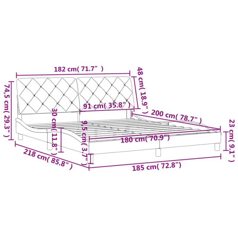 Casa si Gradina - Mobilier - Paturi si accesorii - Paturi - Cadru de pat cu tablie, roz, 180x200 cm, catifea - Infinity.ro