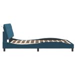 Casa si Gradina - Mobilier - Paturi si accesorii - Paturi - Cadru de pat cu tablie, albastru, 140x190 cm, catifea - Infinity.ro