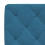 Casa si Gradina - Mobilier - Paturi si accesorii - Paturi - Cadru de pat cu tablie, albastru, 140x190 cm, catifea - Infinity.ro