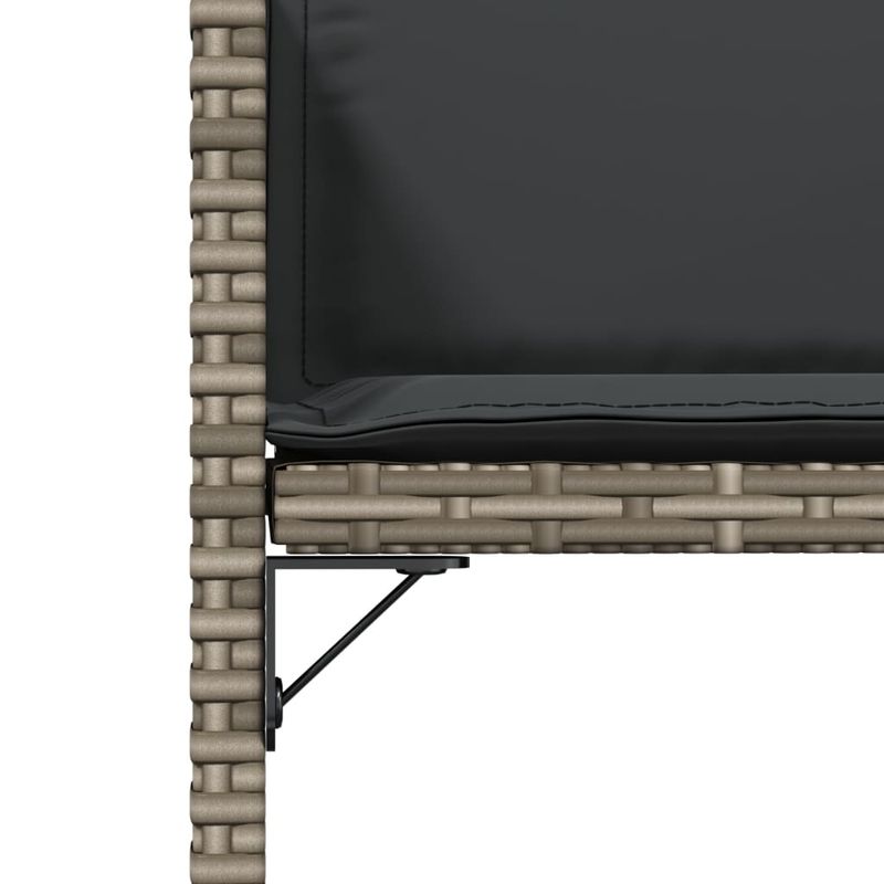 Casa si Gradina - Gradina si terasa - Mobilier exterior - Scaune si sezlonguri gradina - Scaune de gradina cu perne, 4 buc., gri, poliratan - Infinity.ro