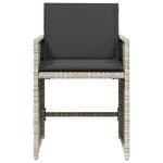 Casa si Gradina - Gradina si terasa - Mobilier exterior - Scaune si sezlonguri gradina - Fotolii de gradina cu perne, 4 buc., gri deschis, poliratan - Infinity.ro