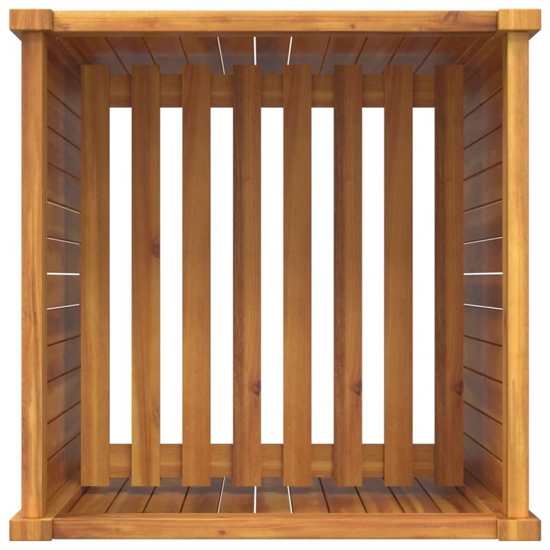 Casa si Gradina - Gradinarit si plante - Plante si ghivece - Ghivece si suporturi - Jardiniera de gradina cu captuseala, 50x50x75 cm, lemn acacia - Infinity.ro