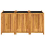 Casa si Gradina - Gradinarit si plante - Plante si ghivece - Ghivece si suporturi - Jardiniera de gradina cu captuseala, 150x50x75 cm, lemn acacia - Infinity.ro