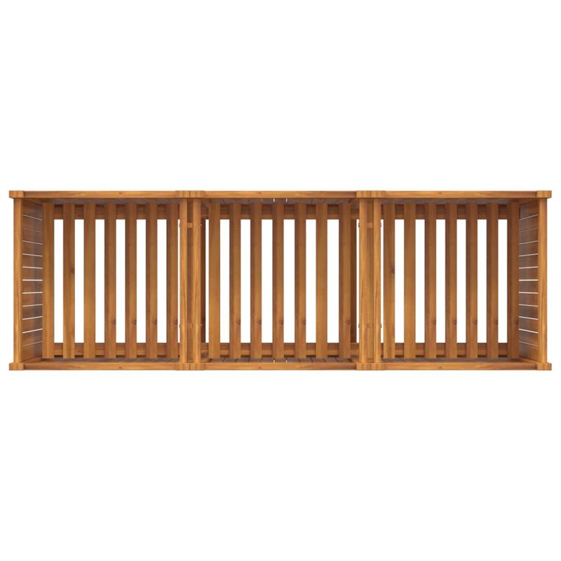 Casa si Gradina - Gradinarit si plante - Plante si ghivece - Ghivece si suporturi - Jardiniera de gradina cu captuseala, 150x50x75 cm, lemn acacia - Infinity.ro