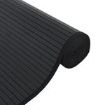 Casa si Gradina - Textile si covoare - Covoare - Covoare casa - Covor dreptunghiular, negru, 100x100 cm, bambus - Infinity.ro