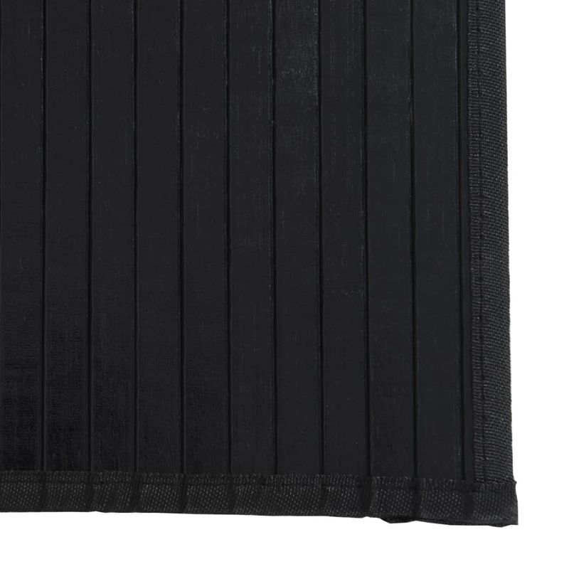 Casa si Gradina - Textile si covoare - Covoare - Covoare casa - Covor dreptunghiular, negru, 100x100 cm, bambus - Infinity.ro