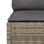 Casa si Gradina - Gradina si terasa - Mobilier exterior - Canapele si fotolii gradina - Canapea de gradina cu perne, cu 3 locuri, gri, poliratan - Infinity.ro