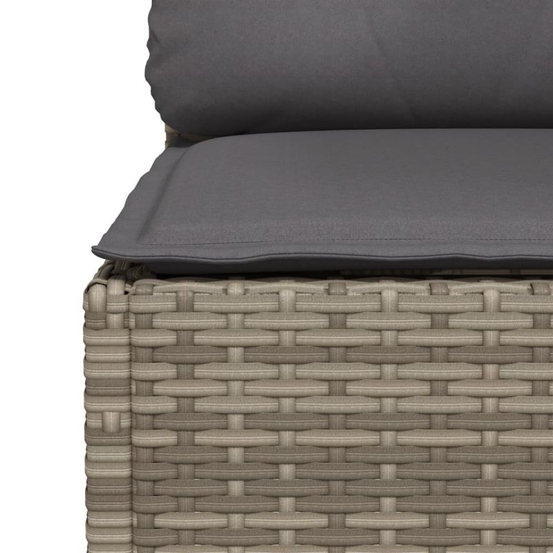Casa si Gradina - Gradina si terasa - Mobilier exterior - Canapele si fotolii gradina - Canapea de gradina cu perne, cu 3 locuri, gri, poliratan - Infinity.ro