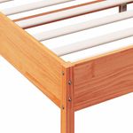 Casa si Gradina - Mobilier - Paturi si accesorii - Paturi - Cadru de pat cu tablie, maro ceruit, 160x200 cm, lemn masiv pin - Infinity.ro
