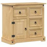 Casa si Gradina - Mobilier - Comode si corpuri - Comode - Dulap „Corona”, 87x40x76 cm, lemn masiv de pin - Infinity.ro