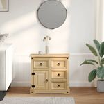 Casa si Gradina - Mobilier - Comode si corpuri - Comode - Dulap „Corona”, 87x40x76 cm, lemn masiv de pin - Infinity.ro