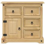 Casa si Gradina - Mobilier - Comode si corpuri - Comode - Dulap „Corona”, 87x40x76 cm, lemn masiv de pin - Infinity.ro