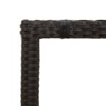 Casa si Gradina - Gradina si terasa - Mobilier exterior - Mese gradina - Masa gradina cu blat din sticla, negru, 150x90x75 cm, poliratan - Infinity.ro