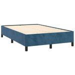 Casa si Gradina - Mobilier - Paturi si accesorii - Paturi - Cadru de pat, albastru inchis, 120x190 cm, catifea, înălțime 33.5 cm - Infinity.ro