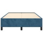 Casa si Gradina - Mobilier - Paturi si accesorii - Paturi - Cadru de pat, albastru inchis, 120x190 cm, catifea, înălțime 33.5 cm - Infinity.ro