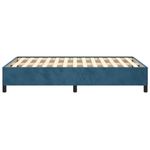 Casa si Gradina - Mobilier - Paturi si accesorii - Paturi - Cadru de pat, albastru inchis, 120x190 cm, catifea, înălțime 33.5 cm - Infinity.ro