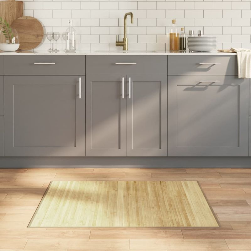 Casa si Gradina - Textile si covoare - Covoare - Covoare casa - Covor dreptunghiular, natural deschis, 70x100 cm, bambus - Infinity.ro