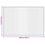 Casa si Gradina - Textile si covoare - Covoare - Covoare casa - Covor dreptunghiular, natural deschis, 70x100 cm, bambus - Infinity.ro