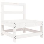 Casa si Gradina - Gradina si terasa - Mobilier exterior - Seturi mobila gradina - Set canapea de gradina, 6 piese, alb, lemn masiv pin - Infinity.ro