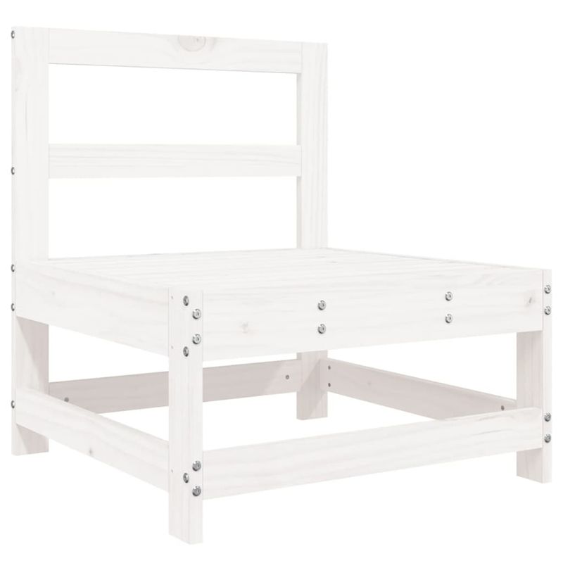 Casa si Gradina - Gradina si terasa - Mobilier exterior - Seturi mobila gradina - Set canapea de gradina, 6 piese, alb, lemn masiv pin - Infinity.ro