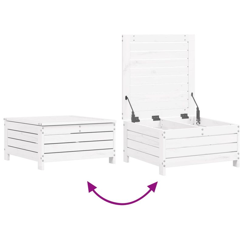 Casa si Gradina - Gradina si terasa - Mobilier exterior - Seturi mobila gradina - Set canapea de gradina, 6 piese, alb, lemn masiv pin - Infinity.ro