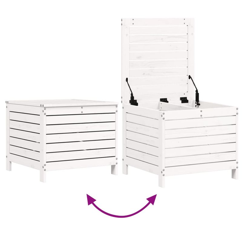 Casa si Gradina - Gradina si terasa - Mobilier exterior - Seturi mobila gradina - Set canapea de gradina, 6 piese, alb, lemn masiv pin - Infinity.ro