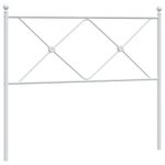 Casa si Gradina - Mobilier - Paturi si accesorii - Accesorii paturi - Tablie de pat metalica, alb, 107 cm - Infinity.ro