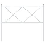 Casa si Gradina - Mobilier - Paturi si accesorii - Accesorii paturi - Tablie de pat metalica, alb, 107 cm - Infinity.ro