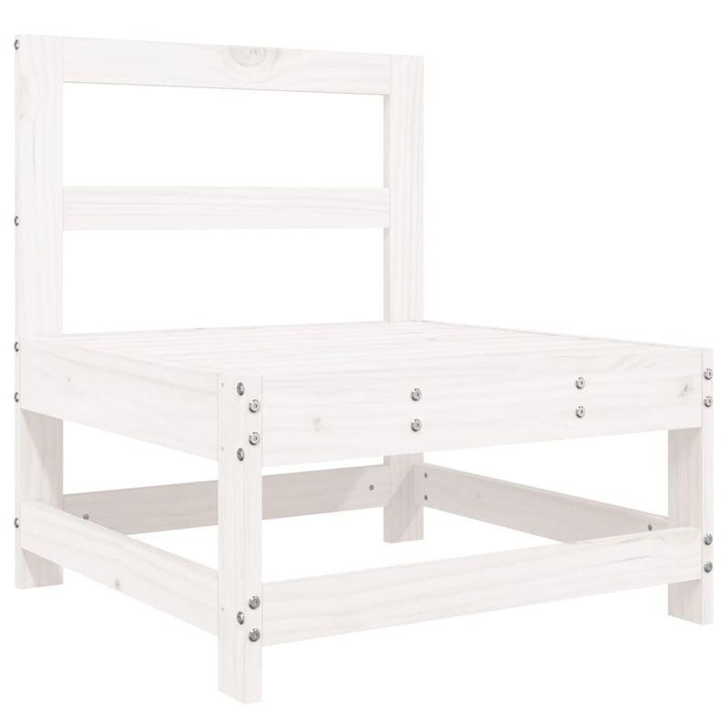 Casa si Gradina - Gradina si terasa - Mobilier exterior - Seturi mobila gradina - Set canapea de gradina, 6 piese, alb, lemn masiv pin - Infinity.ro