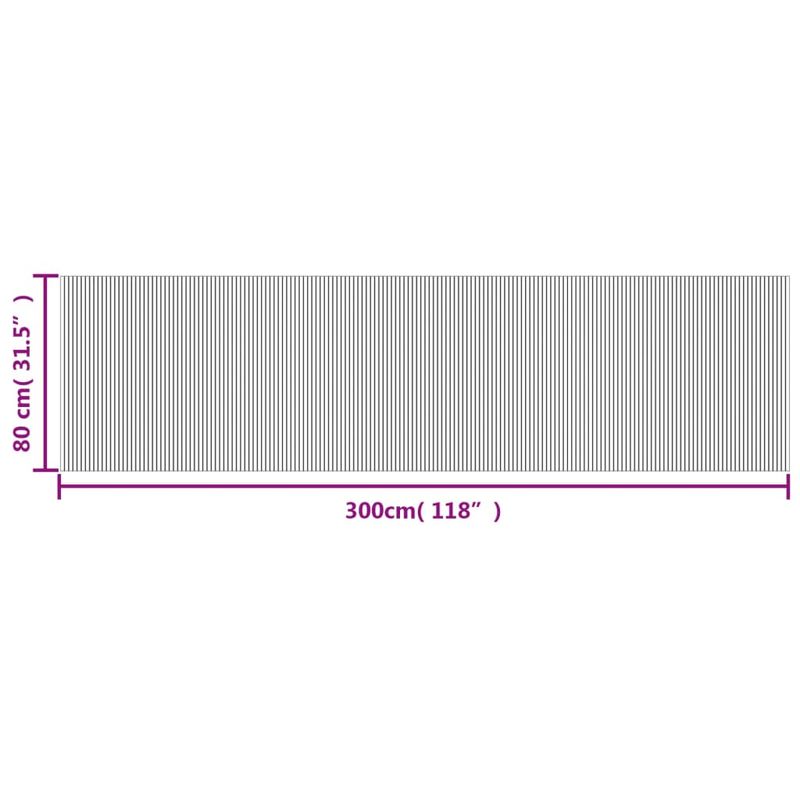 Casa si Gradina - Textile si covoare - Covoare - Covoare casa - Covor dreptunghiular, maro, 80x300 cm, bambus - Infinity.ro