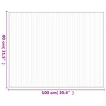 Casa si Gradina - Textile si covoare - Covoare - Covoare casa - Covor dreptunghiular, natural deschis, 80x100 cm, bambus - Infinity.ro