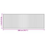 Casa si Gradina - Textile si covoare - Covoare - Covoare casa - Covor dreptunghiular, natural deschis, 70x200 cm, bambus - Infinity.ro