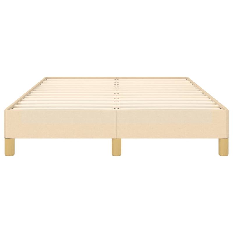 Casa si Gradina - Mobilier - Paturi si accesorii - Paturi - Cadru de pat, crem, 120x190 cm, material textil - Infinity.ro