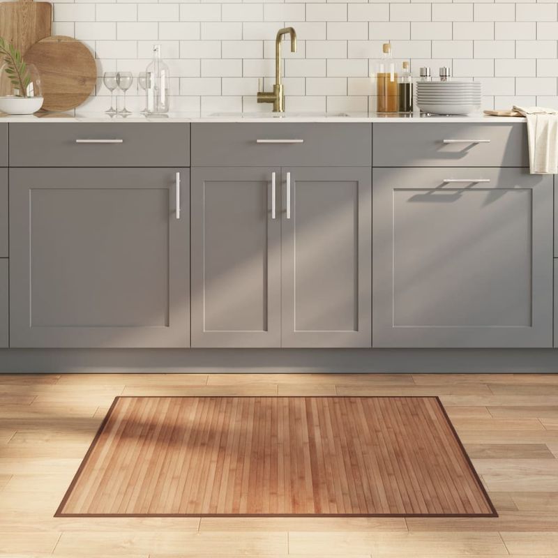 Casa si Gradina - Textile si covoare - Covoare - Covoare casa - Covor dreptunghiular, natural, 80x100 cm, bambus - Infinity.ro