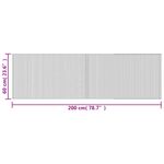 Casa si Gradina - Textile si covoare - Covoare - Covoare casa - Covor dreptunghiular, negru, 60x200 cm, bambus - Infinity.ro