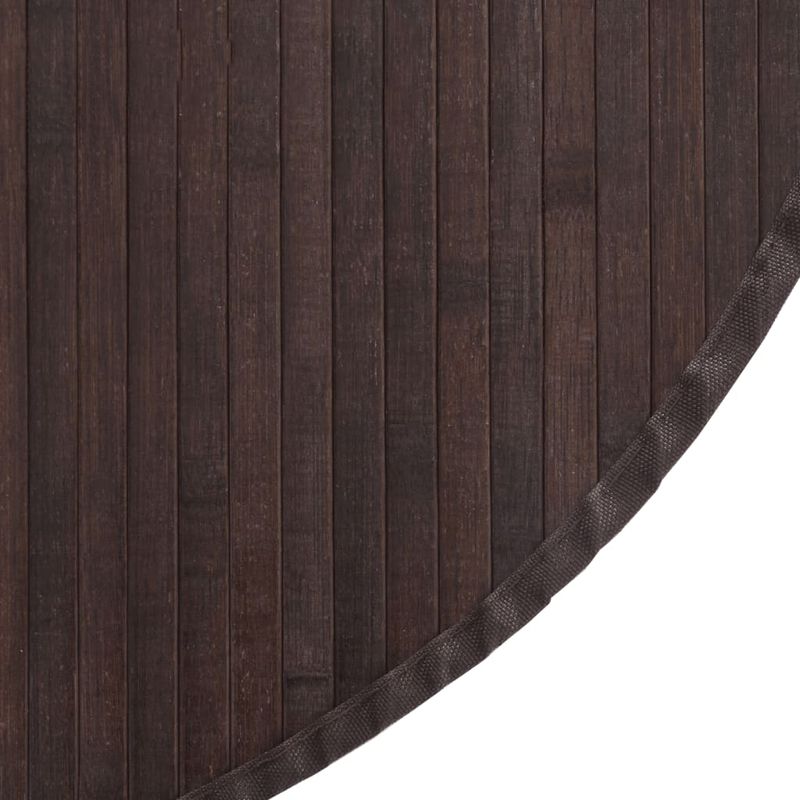 Casa si Gradina - Textile si covoare - Covoare - Covoare casa - Covor rotund, maro inchis, 80 cm, bambus - Infinity.ro