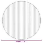 Casa si Gradina - Textile si covoare - Covoare - Covoare casa - Covor rotund, maro inchis, 80 cm, bambus - Infinity.ro