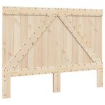 Casa si Gradina - Mobilier - Paturi si accesorii - Paturi - Cadru de pat cu tablie, 160x200 cm, lemn masiv de pin, model with triangle headboard - Infinity.ro