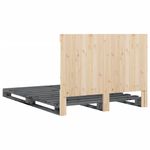 Casa si Gradina - Mobilier - Paturi si accesorii - Paturi - Cadru de pat cu tablie, 160x200 cm, lemn masiv de pin, model with triangle headboard - Infinity.ro