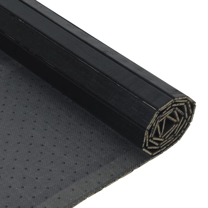 Casa si Gradina - Textile si covoare - Covoare - Covoare casa - Covor dreptunghiular, negru, 100x300 cm, bambus - Infinity.ro