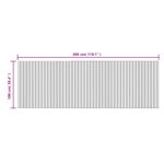 Casa si Gradina - Textile si covoare - Covoare - Covoare casa - Covor dreptunghiular, negru, 100x300 cm, bambus - Infinity.ro