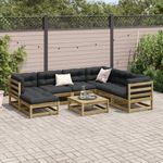 Casa si Gradina - Gradina si terasa - Mobilier exterior - Seturi mobila gradina - Set canapea de gradina, 8 piese, lemn de pin tratat - Infinity.ro