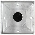 Casa si Gradina - Gradinarit si plante - Unelte gradinarit - Accesorii pentru unelte gradinarit - Tarusi de sol, 2 buc., argintiu, 12x12x56 cm, otel galvanizat - Infinity.ro