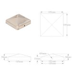 Casa si Gradina - Gradina si terasa - Garduri, panouri si accesorii - Capace stalpi de gard piramida 6 buc. otel inoxidabil 101x101mm - Infinity.ro