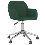 Casa si Gradina - Mobilier - Scaune si fotolii - Scaune - Scaun de birou pivotant, verde inchis, textil - Infinity.ro