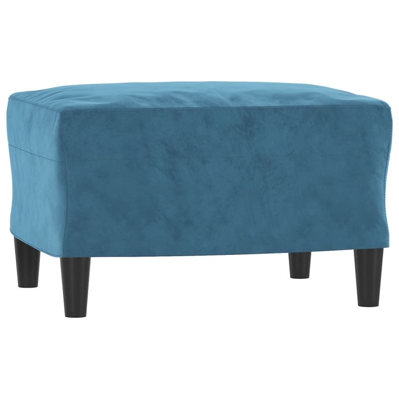 Casa si Gradina - Mobilier - Seturi de mobilier - Seturi living - Set de canapele cu perne, 3 piese, albastru, catifea - Infinity.ro