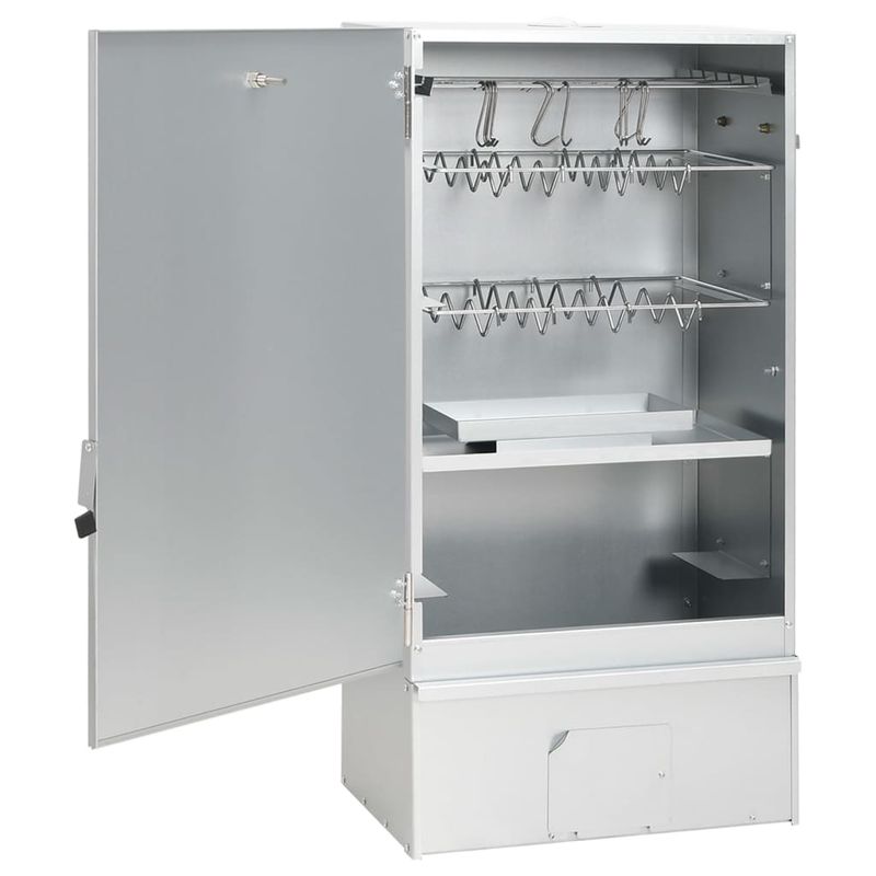 Casa si Gradina - Gradina si terasa - Gratare si accesorii - Gratare de gradina - Afumatoare cuptor/gratar, generator fum rece, otel galvanizat, mărime 44.5x29x83 cm (35x20.5x4.5 cm), model fără fereastră - Infinity.ro