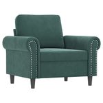 Casa si Gradina - Mobilier - Seturi de mobilier - Seturi living - Set de canapele cu perne, 4 piese, verde inchis, catifea - Infinity.ro