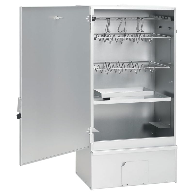 Casa si Gradina - Gradina si terasa - Gratare si accesorii - Gratare de gradina - Afumatoare cuptor/gratar, generator fum rece, otel galvanizat, mărime 44.5x29x83 cm (21x21x4.5 cm), model fără fereastră - Infinity.ro