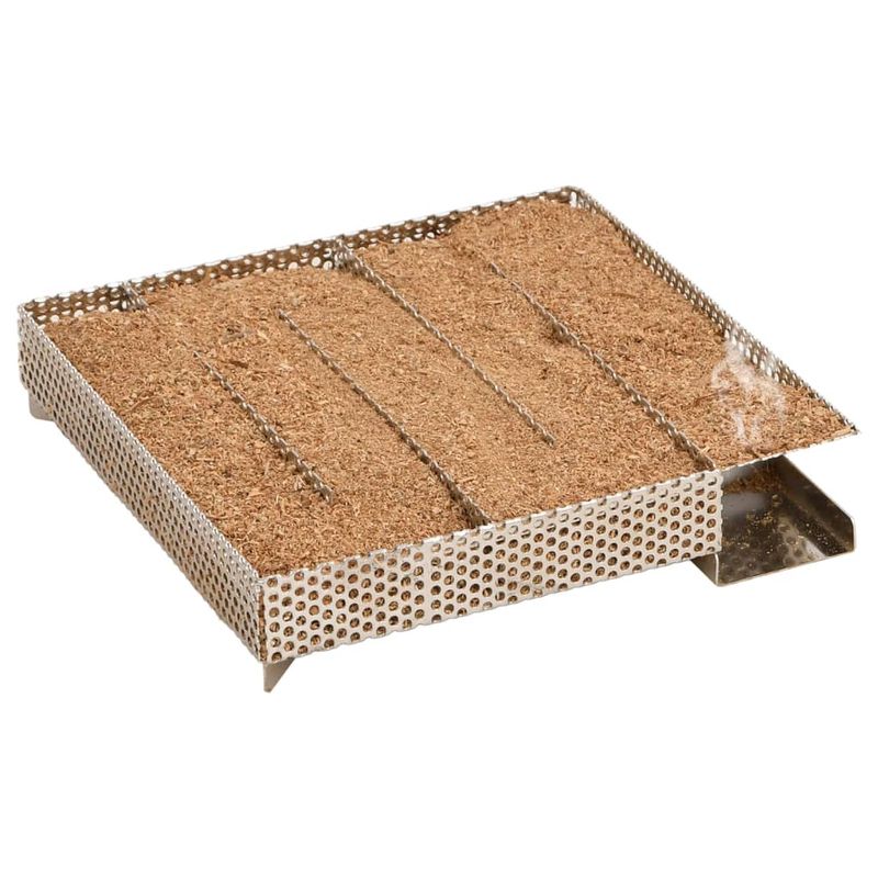 Casa si Gradina - Gradina si terasa - Gratare si accesorii - Gratare de gradina - Afumatoare cuptor/gratar, generator fum rece, otel galvanizat, mărime 44.5x29x83 cm (21x21x4.5 cm), model fără fereastră - Infinity.ro